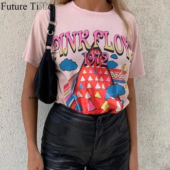 

Future Time Spring And Summer 2020 New Letter Printed Color Pattern Casual Short Sleeve Printed T-shirt SP545