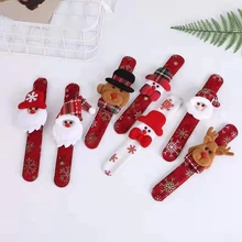 2 шт рождественские украшения части Рождественская елка Декор новогодняя игрушка подарок для детей модный фестиваль кольцо браслет с лосем