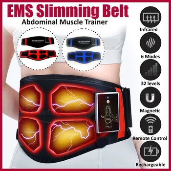 

EMS Massage Slim Belt Electric Pulses Tone Abdominal Muscle Stimulator EMS Acupuncture Tens Physiotherapy Myostimulator