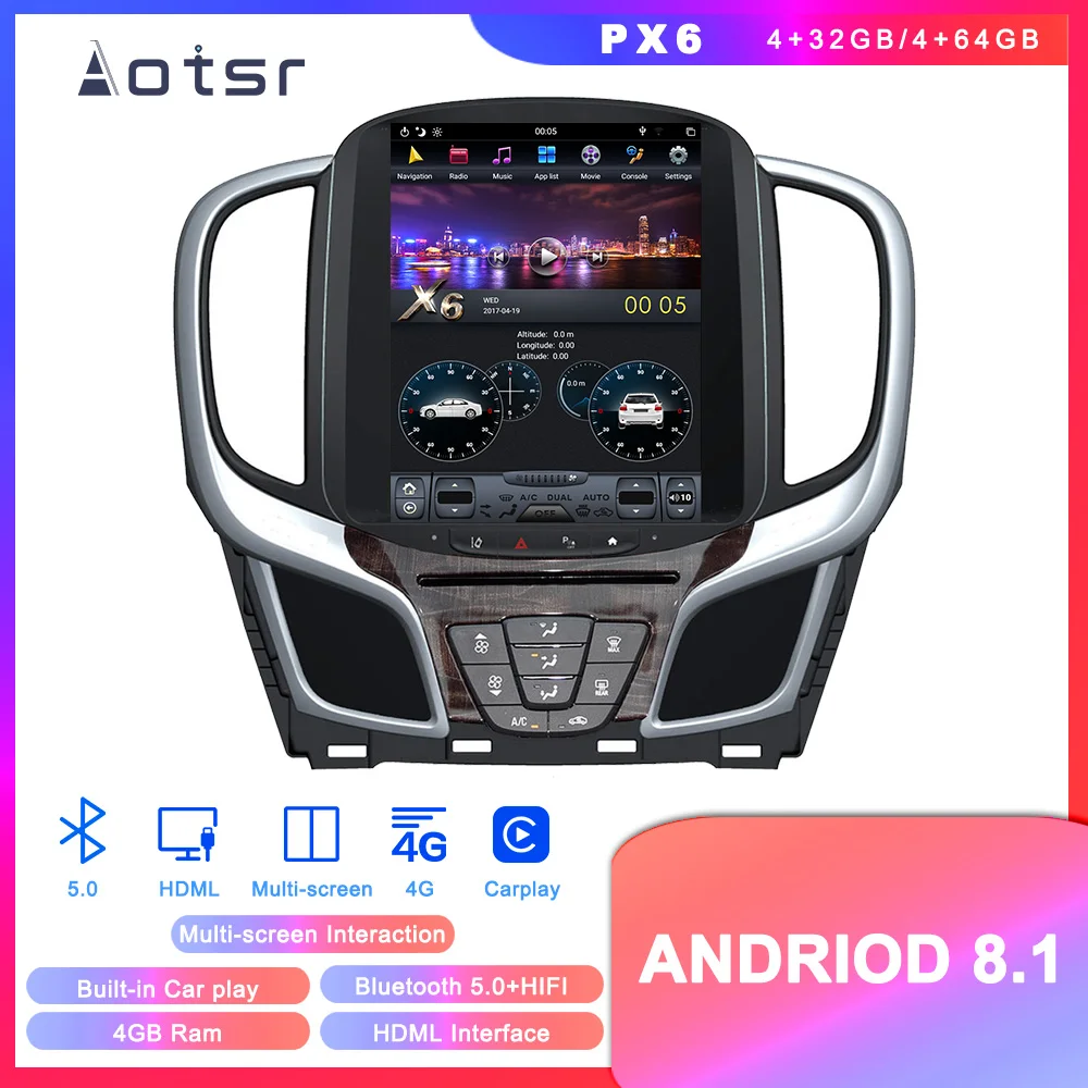 

Android 8.1 Vertical screen Tesla style GPS Navigation For Buick lacrosse 2015-2018 Auto Radio Stereo Multimedia Player Recorder