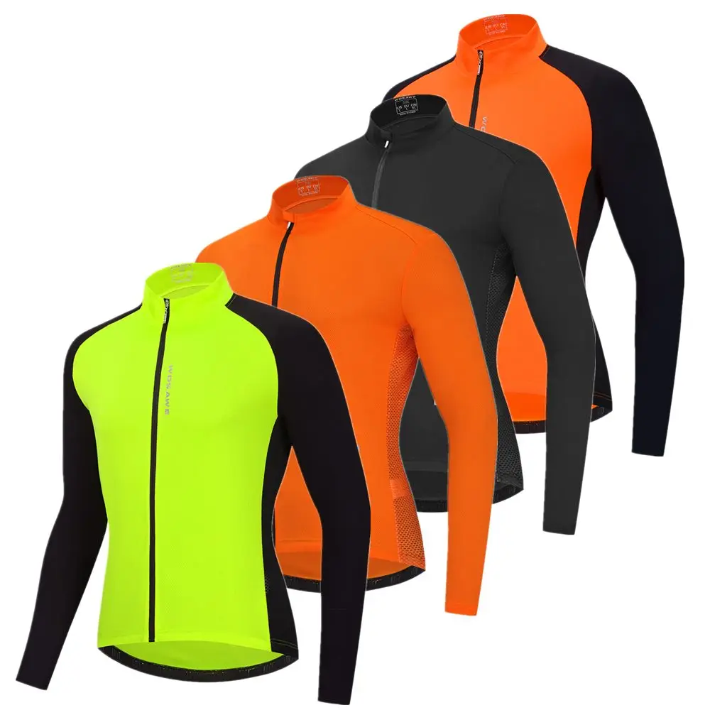 WOSAWE Летняя мужская велосипедная Джерси с длинным рукавом для горного спорта