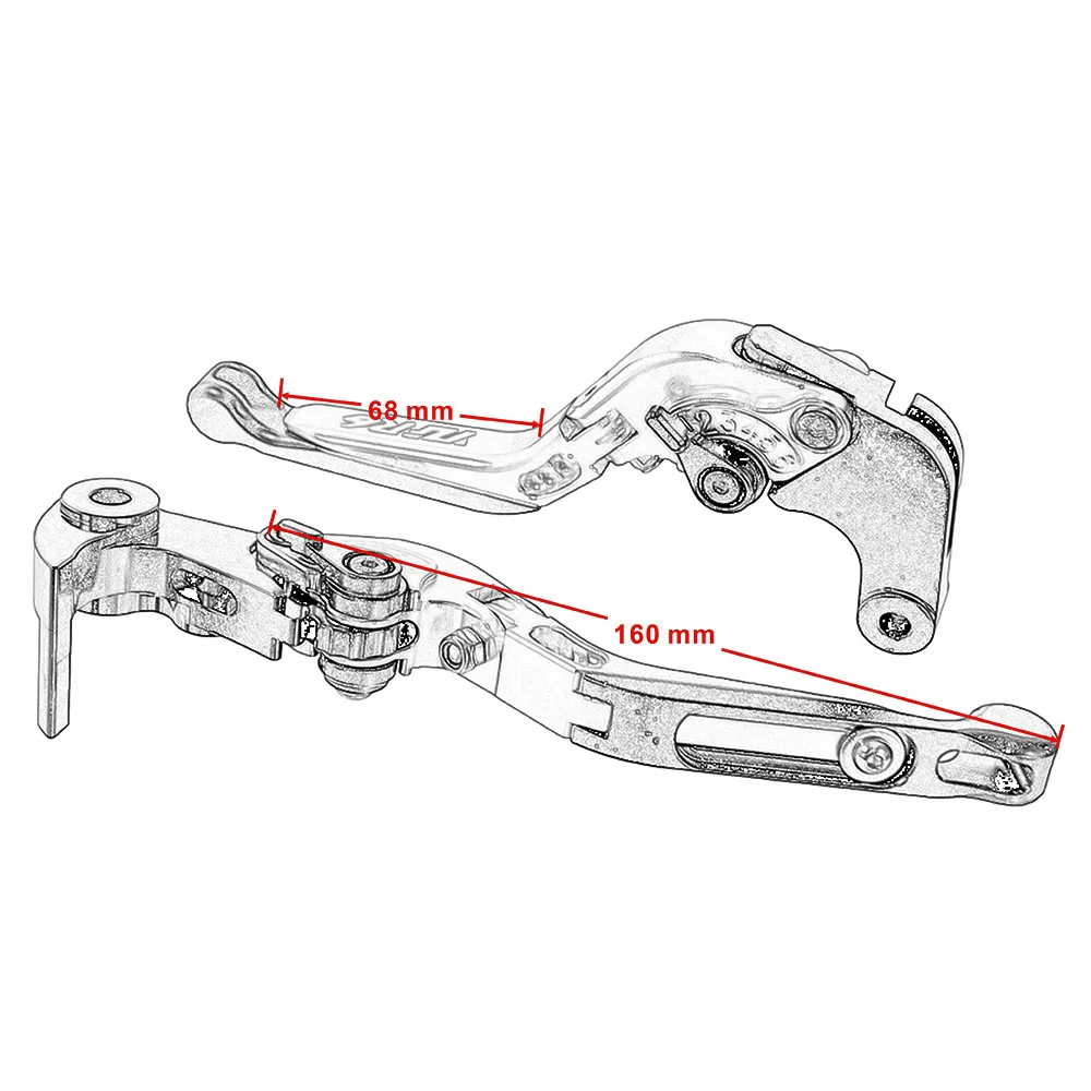 Motorcycle Adjustable Folding Brake Extendable Clutch Levers Handlebar CNC Aluminum Handles For Yamaha YZF R6