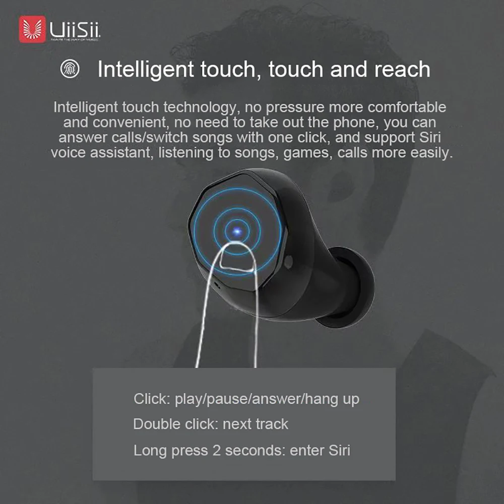 UiiSii TWS12 Ture Wireless Bluetooth Earphones