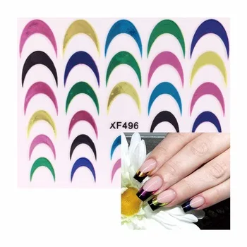 2017 Women Fashion 3D Decals Nail Stickers Foil Polish Wraps Nail DIY Decorations    496