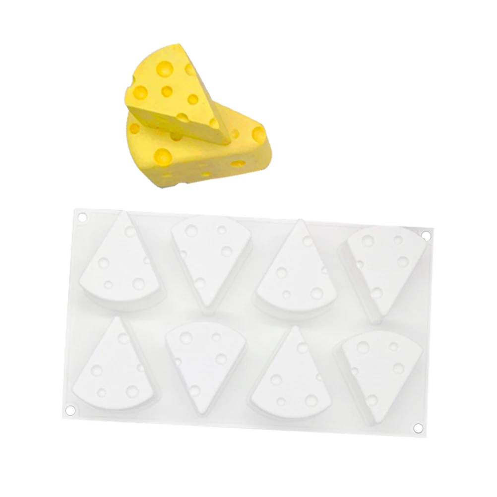 BAODANH per dolci Stampo 3D in silicone per formaggio 8 fori 