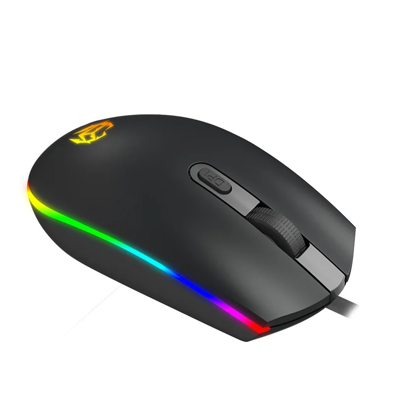 USB оптическая мышь 1600 точек/дюйм игровая RGB геймерская для настольного ПК