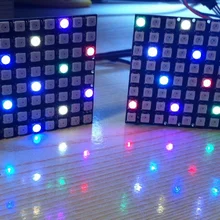 1 шт. WS2812 8x8 64 СВЕТОДИОДНЫЙ матричный светодиодный 5050 RGB Полноцветный драйвер черная плата