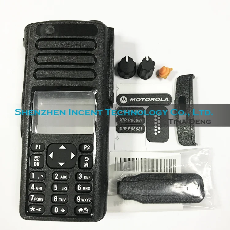VOIONAIR Front Outer Case Housing Cover Shell for Motorola XIR P8668I Radio banggood pmln6111 front cover housing case cover refurbishment kit for motorola xpr7350 dp4400 dgp8050 radio walkie talkie