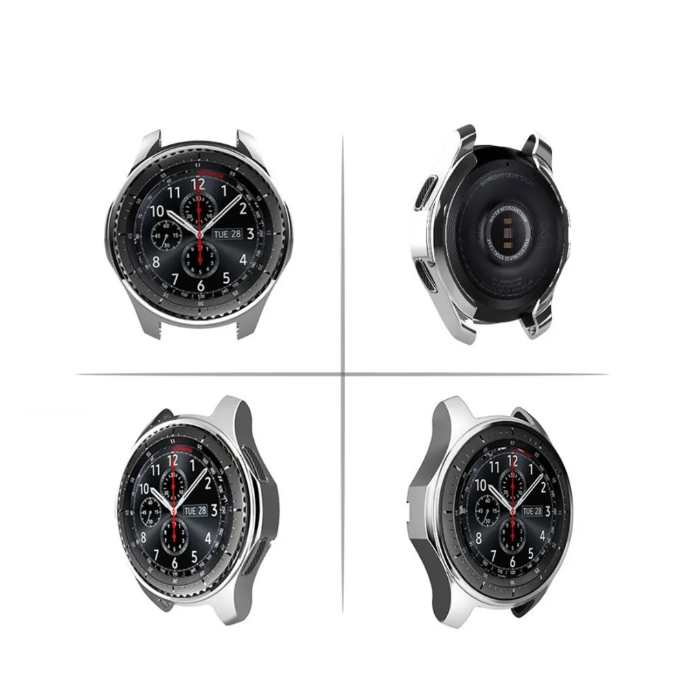 Gear S3 frontier чехол для samsung Galaxy Watch 46 мм 42 мм ремешок чехол Мягкий ТПУ покрытием все вокруг Защитный чехол рамка