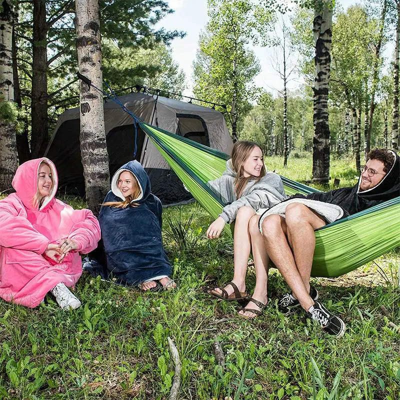 Winter-Sherpa-Blanket-With-Sleeve-Ultra-Plush-Blanket-Hoodie-Pink-Grey-Wine-Blue-Warm-Flannel-Hooded (2)