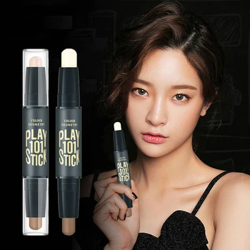 Double-head Makeup Highlighter V Face Concealer Contouring Bronzers Highlighters Pen Cosmetic 3D Makeup Corrector Contour Stick