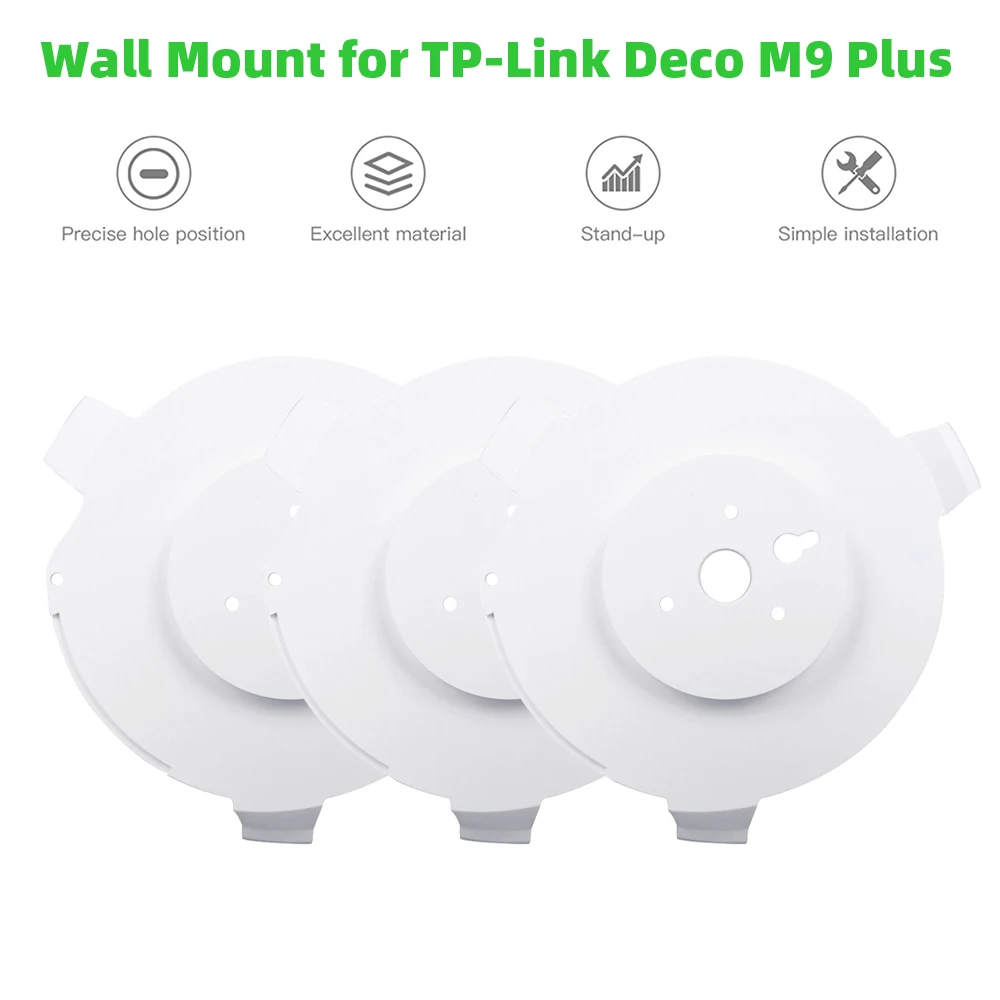 Soporte de pared para tp-link Deco M9 Plus sistema WiFi de malla para todo el hogar, TP Link Deco M9 + soporte WiFi estante para enrutador soporte de almacenamiento de Cable