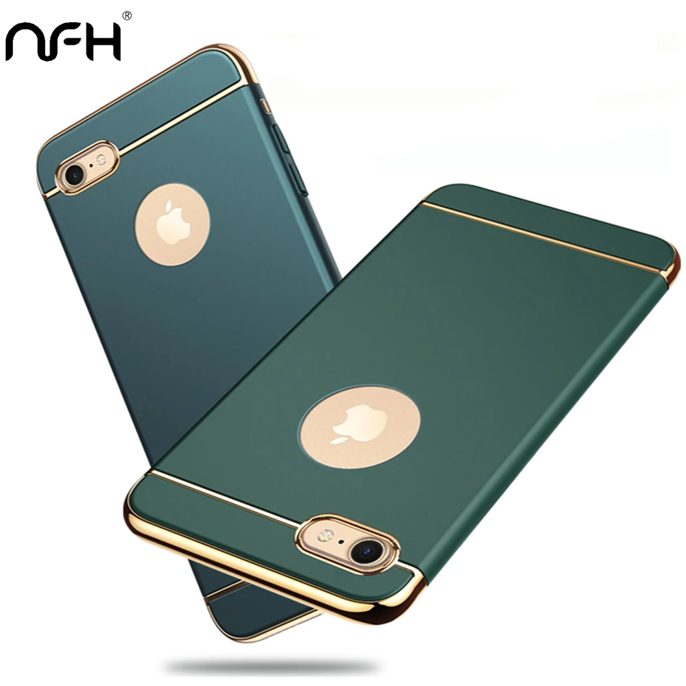 case for iphone 7 Luxury Gold Plating Bumper Phone Case For iPhone 12 Mini 11 Pro Max SE 2020 X XR XS Max 6S 7 8 Plus Candy Color Matte Hard Cover iphone 8 cardholder cases