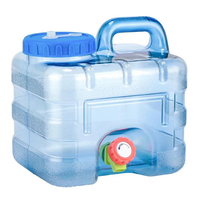 Lightweight BPA 5 Gallon 20 Liter Portable Water Storage Container, Sand