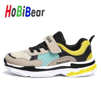 

Original Children Boy Sport Shoes Fashion Running Shoes for Baby Boy Hook & Loop Kids Gym Shoes Designer Boys Leather Sneakers