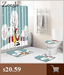 Zeegle Европейский Стиль Коврик для ванной душ занавеска Набор ковриков для ванной комнаты коврик для ванной коврик для унитаза Противоскользящий коврик для туалета
