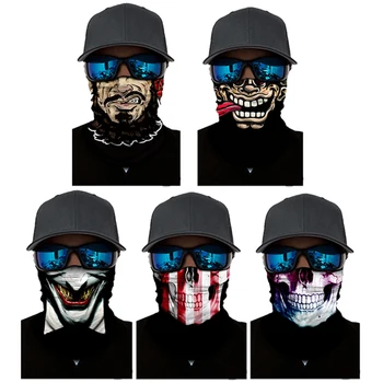 

Motorcycle Face Mask Moto Balaclava Skull Mask Motor Scarf Halloween Panuelos Para Moto Face Shield Neck Warmer headwear