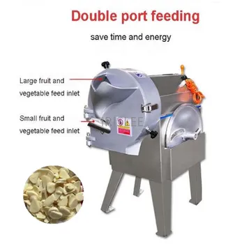

Commercial automatic stainless steel garlic strip cutter onion dicing fruit and vegetable cubes cutting machinefree delivery