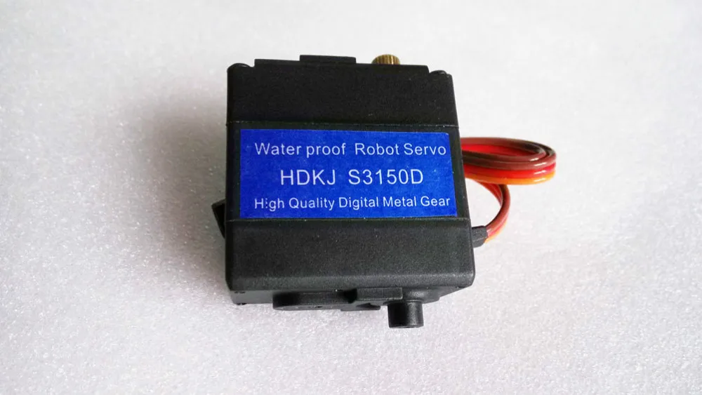 

Hot F16691 HDKJ S3150D 15Kg Robot Servo Kit Digital Metal Gear High Torque Wide-angle Waterproof Wingless Servo DIY Robot Smart