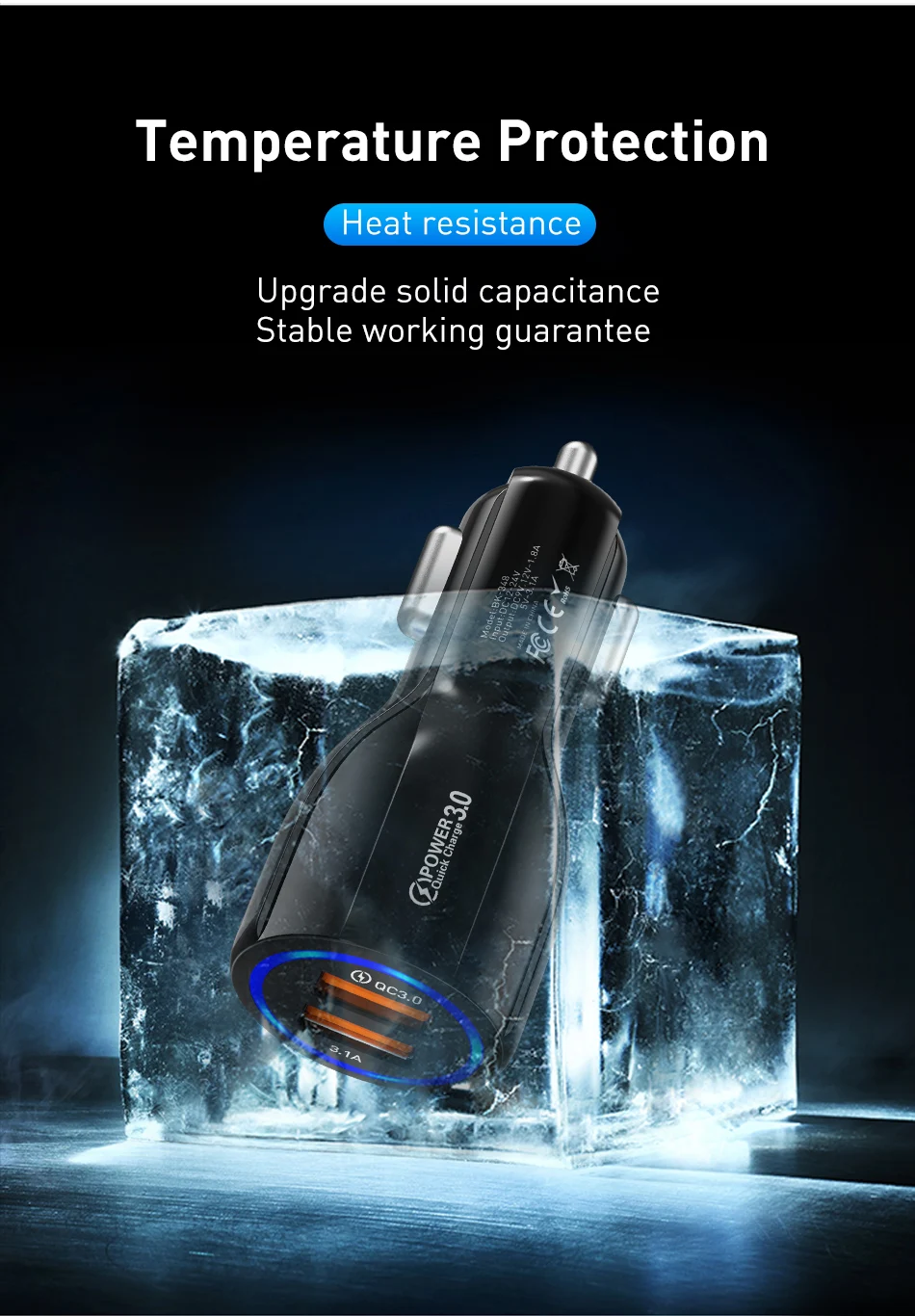 30 Вт 3 А быстрое USB Автомобильное зарядное устройство Быстрая зарядка 3,0 USB зарядное устройство для iphone 11 pro max Redmi note 8 pro7 samsung Автомобильное зарядное устройство