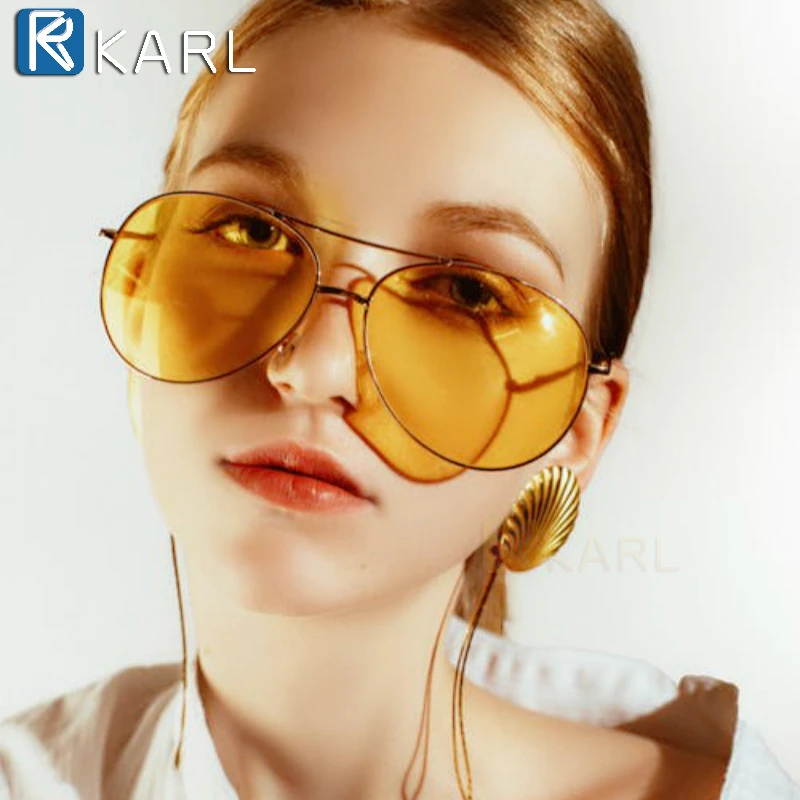 

Night Vision Sunglasses High-definition Vision Metal Frame Sunglasses Car Driver Night Driving Unisex Glasses Yellow Sunglasses