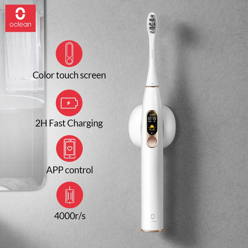 MI Mijia Oclean X умная электрическая зубная щетка с сенсорным экраном, управление с помощью приложения, водонепроницаемая, быстрая зарядка, 4 режима, зубная щетка для взрослых