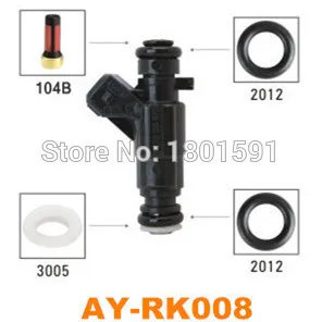 Repair Kit Gasket 8set Fuel Injector Filters Orings Caps For Mercedes G500 Engine M113 112 0280156153 0280155744 0280156014