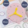 Children Kids Clock Model Toys Early Educational Cognitive Math Toy Montessori Teaching Aids Three-needle Linkage Detachable Toy 3