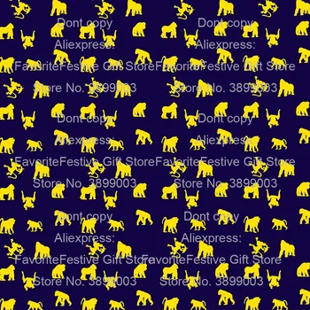 

chimpanzee Fabric Patchwork Quilting Skin-friendly Cartoon Baby Dress Skirt Supply Cotton Fabric Cute Monkey cloth