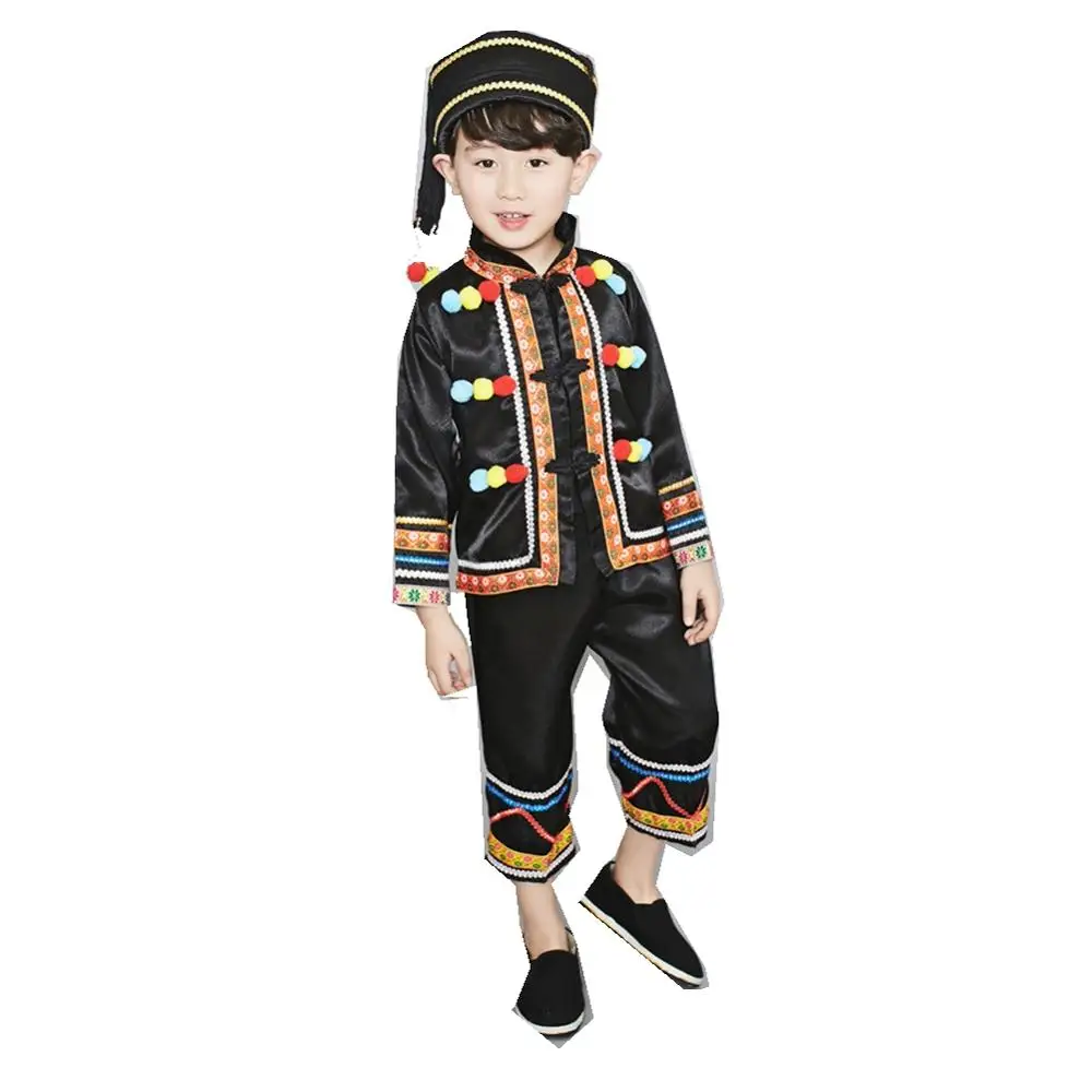 Детские костюмы Miao танцевальная одежда Hmong китайский костюм | Тематическая и