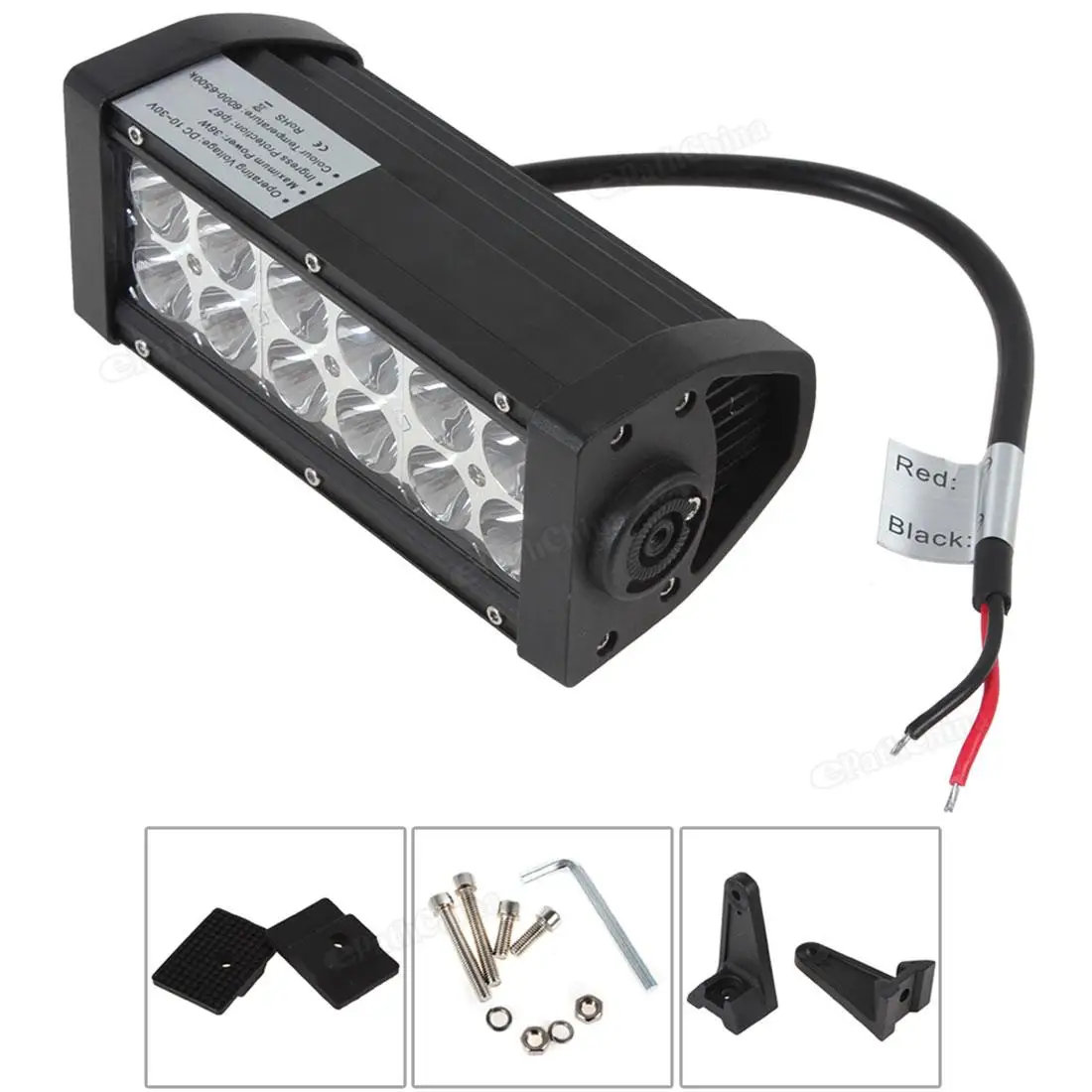 7 дюймов 12 В 24 В 2520LM 36 Вт Точечный светильник/прожектор светильник Stroboflash двойной стек светодиодный светильник для грузовика прицепа внедорожника автомобиля мотоцикла