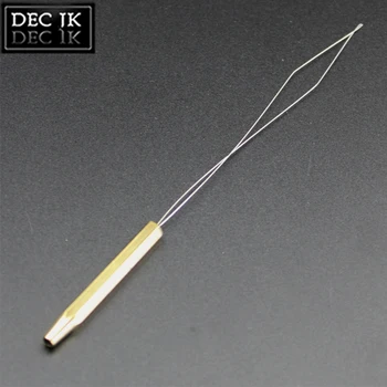 

1PCS Extra-long Brass Bobbin Threader Fly Fishing Tying Tool Thread Half Hitch Bug Binding Handle Tools