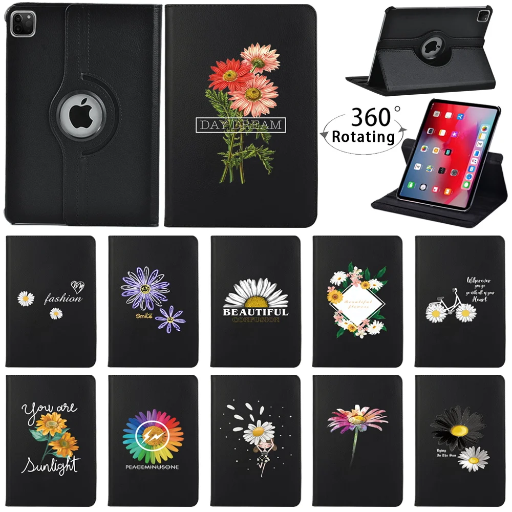 

Tablet Case for Apple Ipad Air 1/2 9.7"/Air 3 10.5"/Air 4 10.9" 360 Rotating Bracket Flip Stand Leather Cover + Stylus