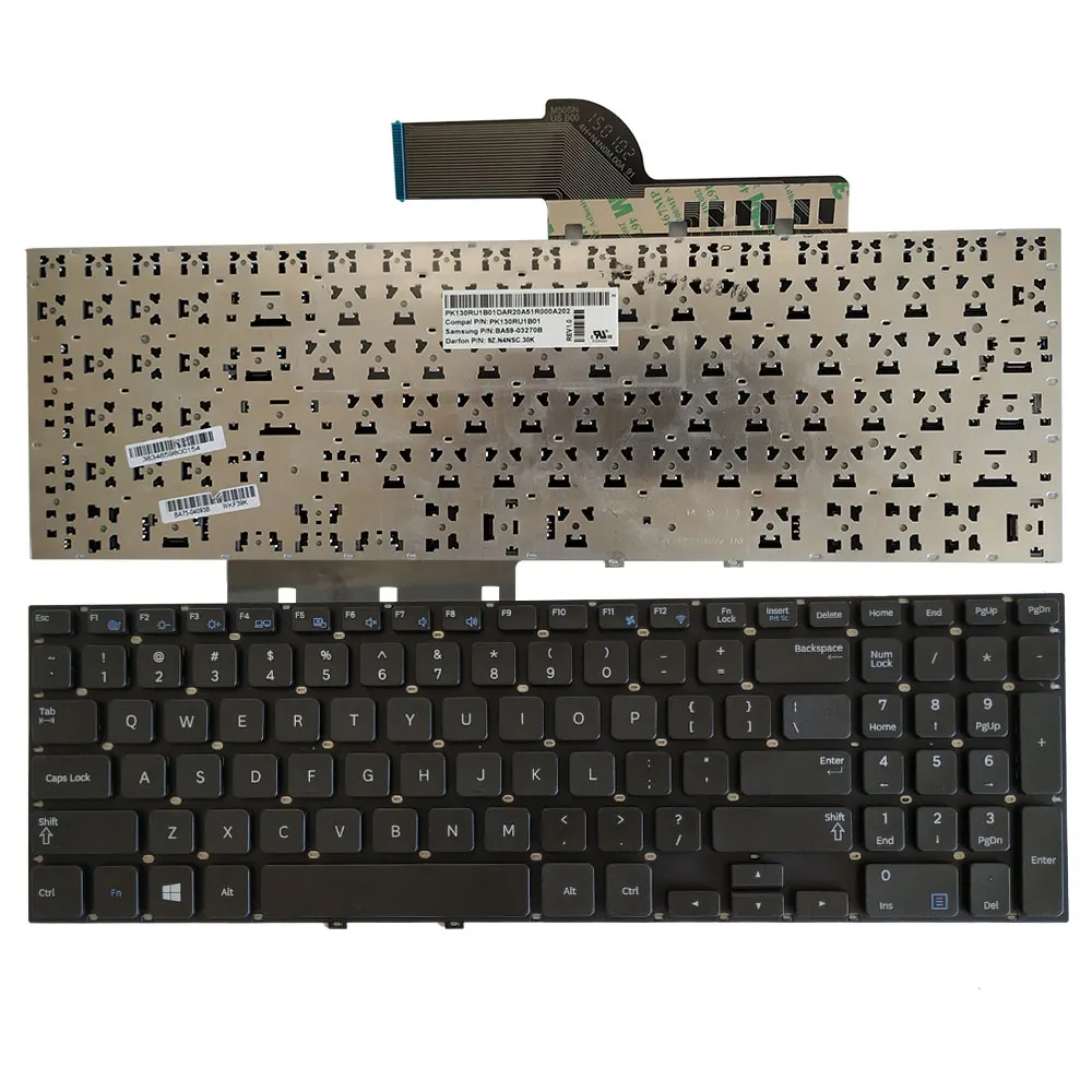 Новая английская клавиатура для ноутбука Samsung NP350V5C NP355V5C NP550P5C NP300E5X NP300E5E NP350E5C NP355E5C, Черная