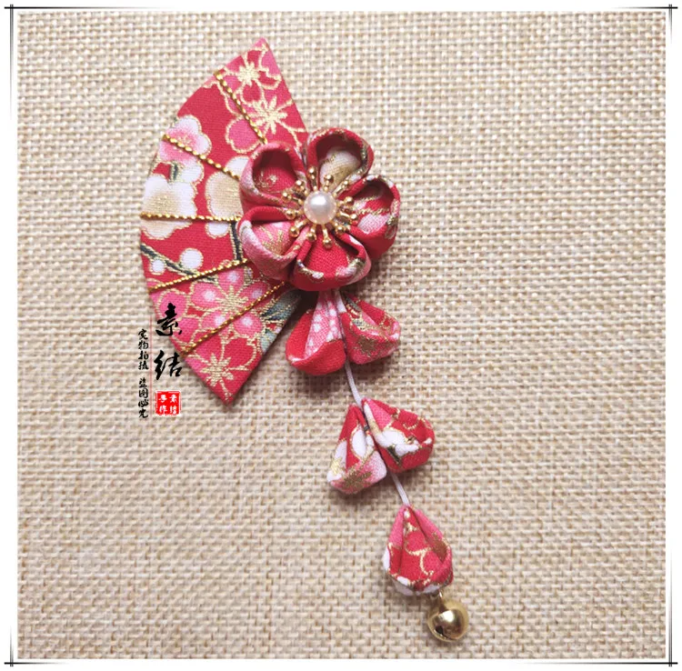 Sakura Tsumami Zaiku Kanzashi HairPin Stick for Kimono Accessory Japanese Flower 