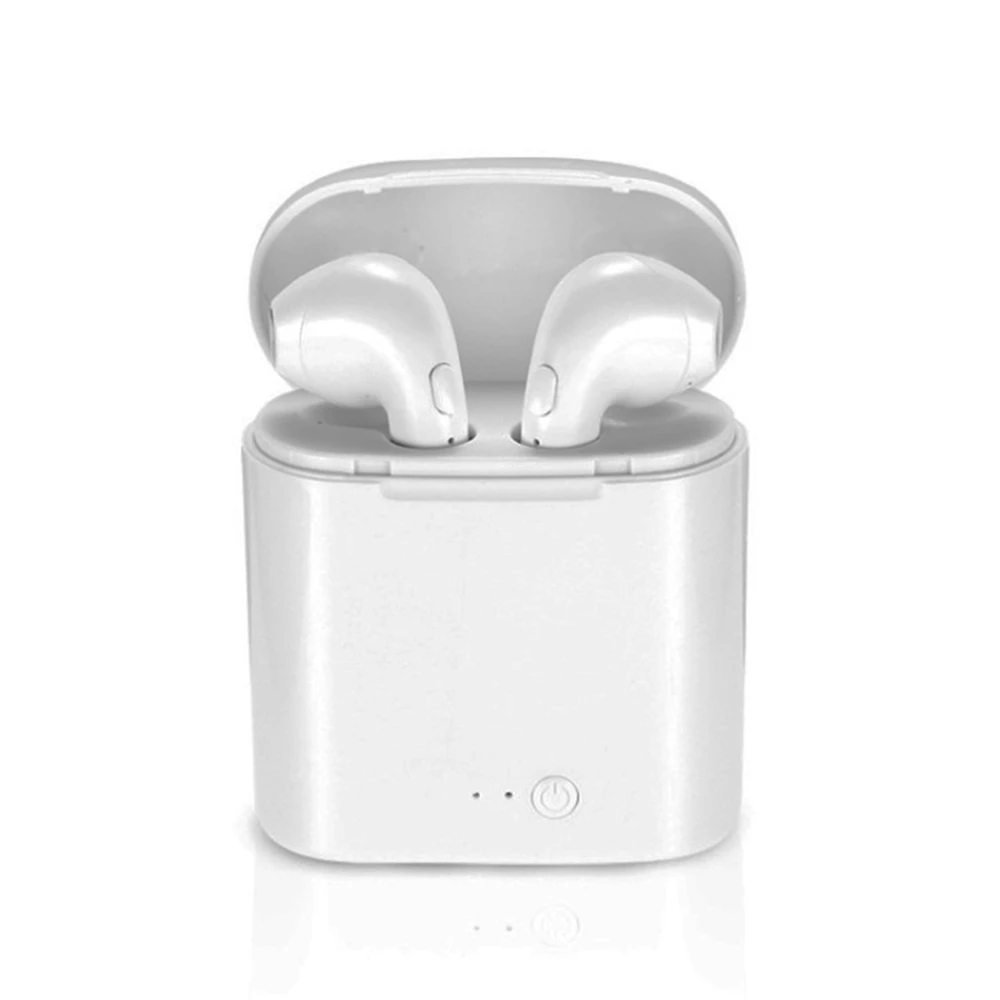 I7s Tws 4,2 беспроводные Bluetooth наушники мини 3D стерео наушники бас наушники спортивные наушники с зарядной коробкой для Iphone
