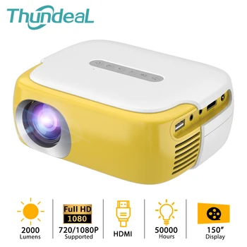 

ThundeaL Mini Projector for 1080P Video Proyector Children Portable Projetor TD860 LED 3D Home Theater Smart Beamer Kids Gift