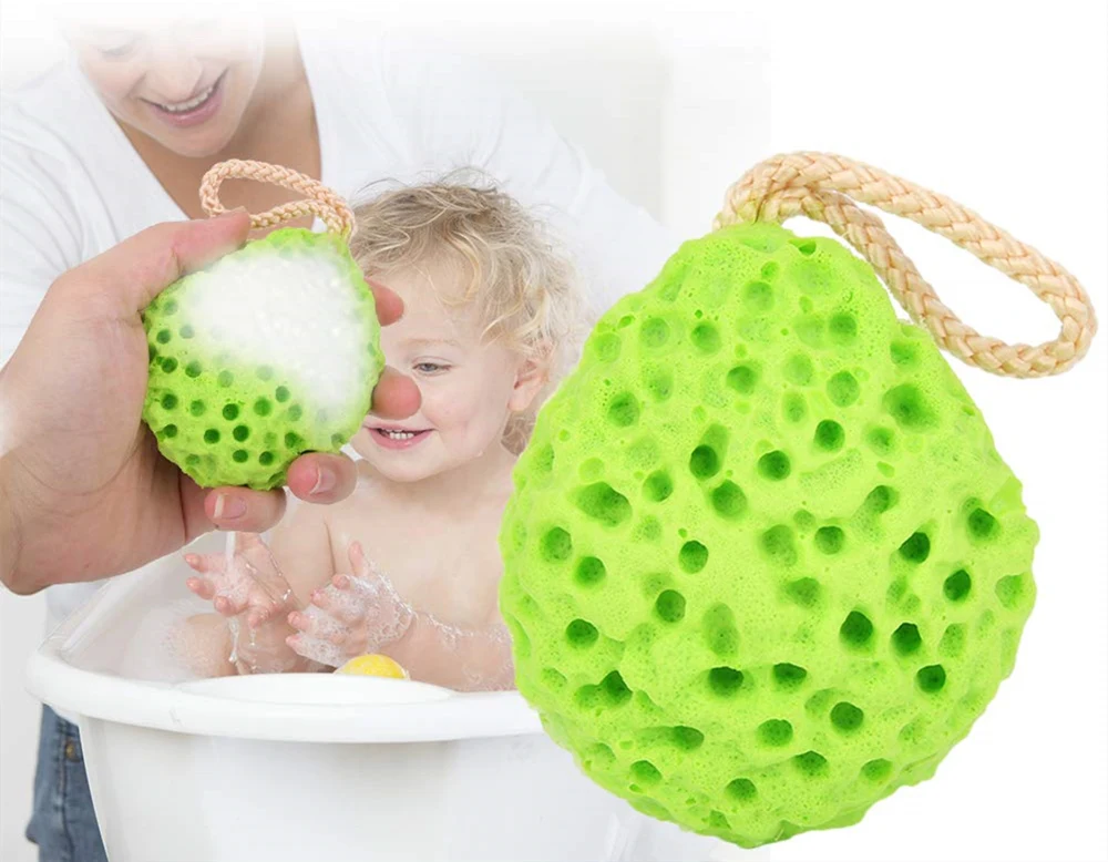 2Pcs/ set Soft Bath Shower Sponge Kids Body Brush Cleaning Scrubber Spa Exfoliating Face Washing Cleansing Puff | Дом и сад
