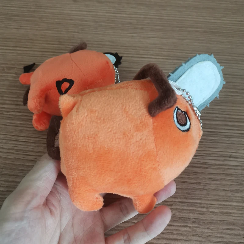 Anime Chainsaw Man Pochita Cosplay Cute Plush Doll Key Chain Stuffed Pendant Toy 10cm Keychains