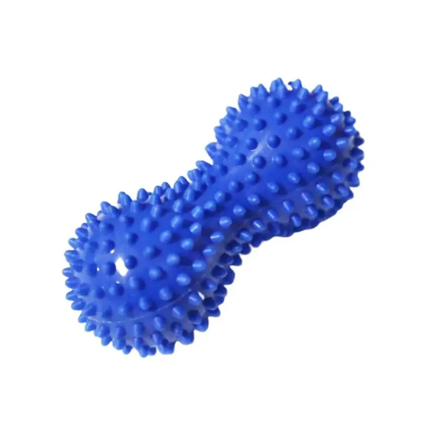 7cm Peanut Shaped Massage Ball PVC Stress Foot MassagerFor Body Exercise Therapy - Цвет: Синий