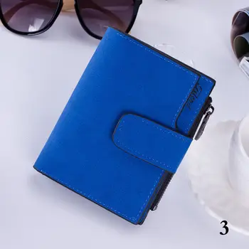 

2019 Nylon Women Girls Short Wallet Coin Purse Organizer Pocket Small Credit Card Holder Portable Solid Female Wallets