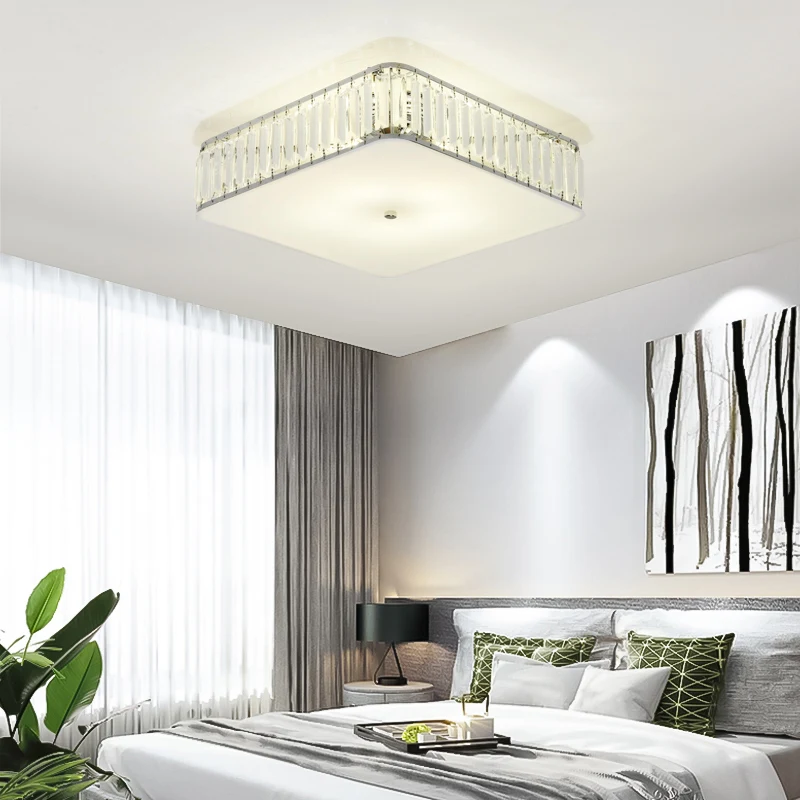 TRAZOS круглые золотые Хрустальные потолочные светильники для роскошной современной спальни светодиодный люстры De Cristal домашнее внутреннее потолочное освещение