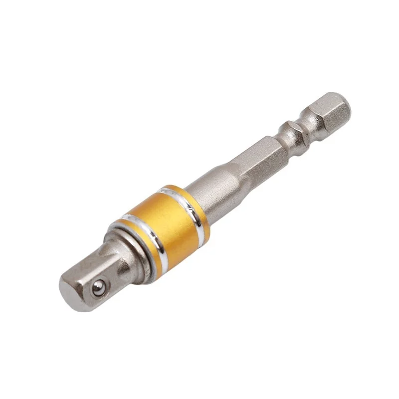 Chrome Vanadium Steel Socket Adapter Hex Shank to 1/4" 3/8" 1/2" Extension Drill Bits Driver Electrical Drilling Heads