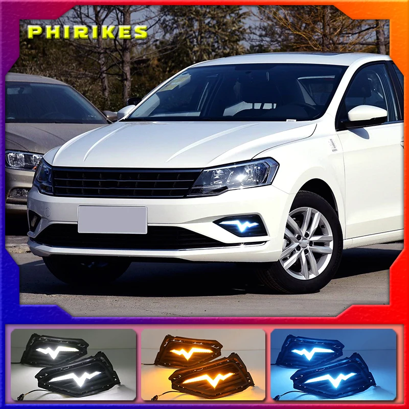 

LED DRL Daytime Running Light Daylight Fog lamp For Volkswagen VW Jetta 2017-2019 driving