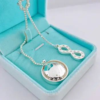 

Round Pendant Necklaces for Women Choker Lucky Number Eight Geometric Long Chain Necklace Wholesale ins
