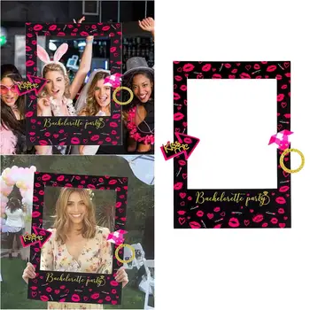 

Lipstick Photo Frame Photo Props KT Board Photo Frame Bachelorette Party Photo Frame Single Party Red Lip Photo Frame