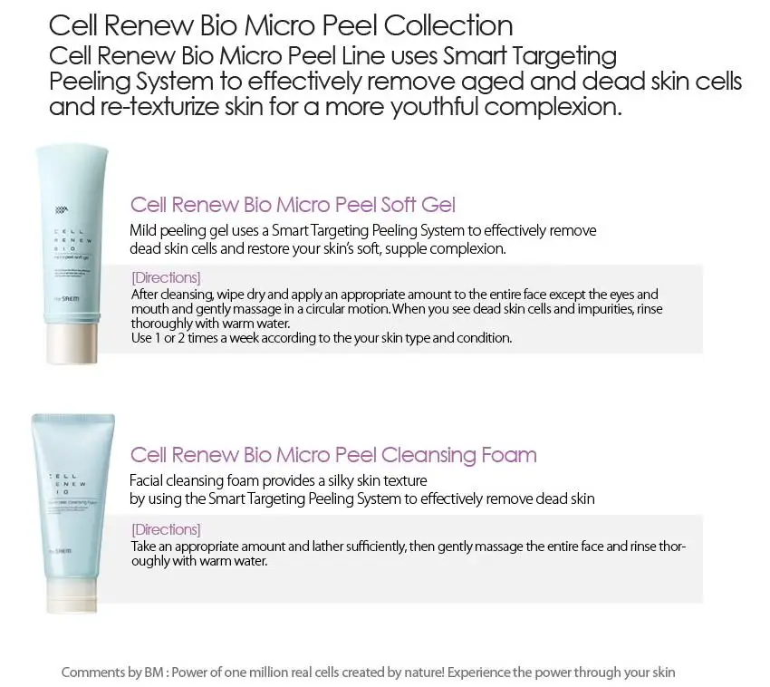 Очищающая пена SAEM Cell Renew Bio Micro Peel 170 мл Очищающее средство для лица отшелушивающее средство черная голова Глубокая очистка лица Уход