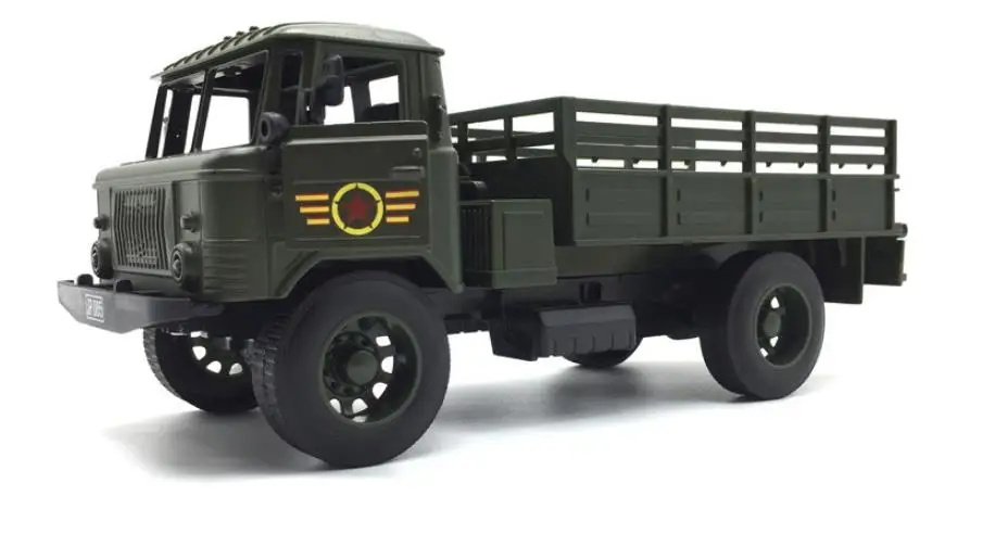 Высокая имитация Автопогрузчик из сплава модель машины пикап, 1:20 игрушка/машинка Военный грузовик, Моделирование звука и управления светом