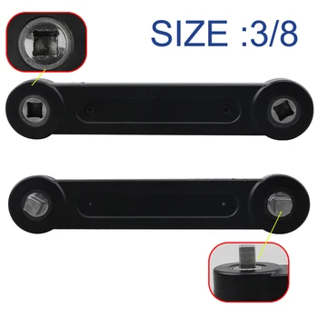 

DIY Universal Head 3/8" Extension Wrench Torque Wrench Key Ratchet Socket Hook Spanner Automotive Tool Replacement Parts