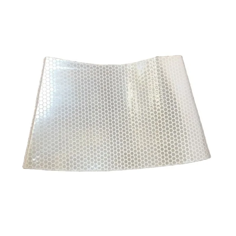 High Visibility PVC Reflective Traffic Sleeve White Reflective Cover For Road Safety Cone